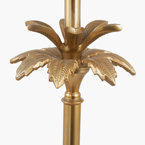 Pacific Lifestyle Trafalgar Gold Metal Palm Tree Floor Lamp Base