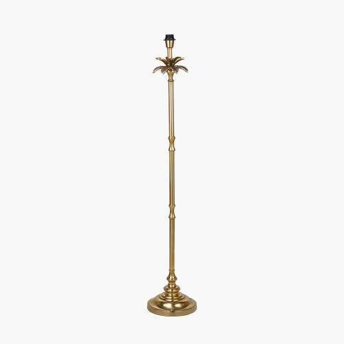 pacific lifestyle Trafalgar Gold Metal Palm Tree Floor Lamp Base
