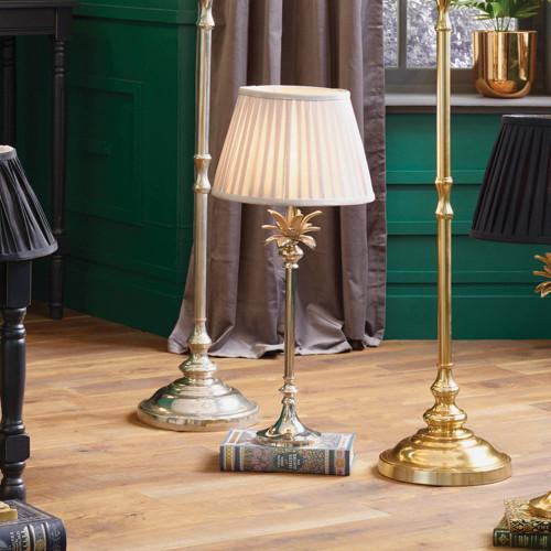 Pacific Lifestyle Trafalgar Nickel Metal Palm Tree Table Lamp Base