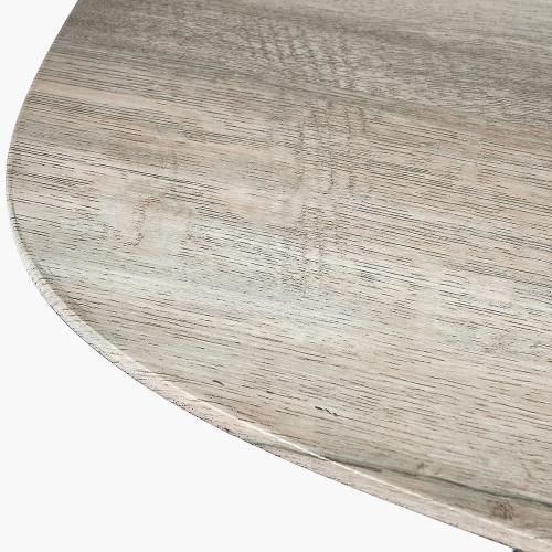 Pacific Lifestyle Ukiah Grey Oak Veneer And Black Metal Console Table