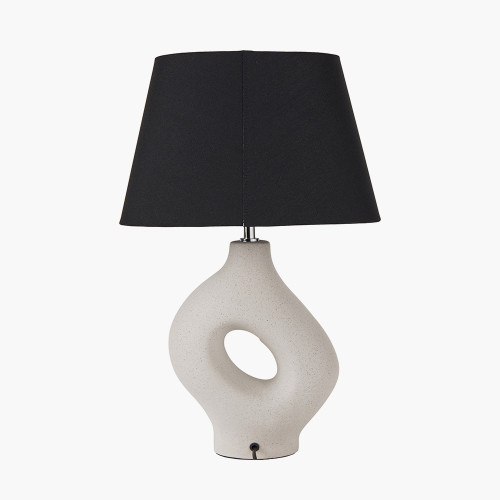 Pacific Lifestyle Ulla Monochrome Organic Ceramic Table Lamp