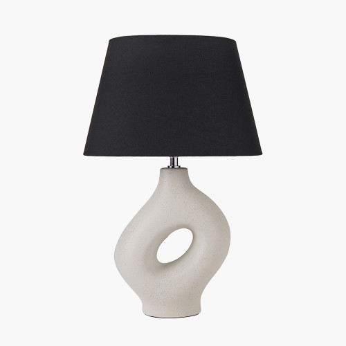 Pacific Lifestyle Ulla Monochrome Organic Ceramic Table Lamp
