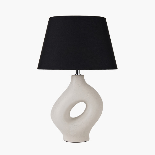 pacific lifestyle Ulla Monochrome Organic Ceramic Table Lamp