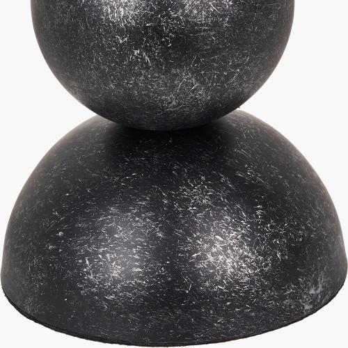 Pacific Lifestyle Vala Graphite Metal Textured Effect Ball Table Lamp