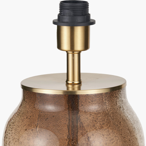 Pacific Lifestyle Valtellina Brown And Green Glass Table Lamp Base