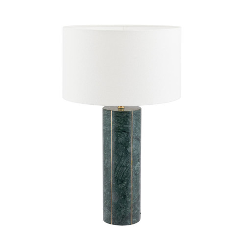 pacific lifestyle Venetia Green Marble and Gold Metal Tall Table Lamp