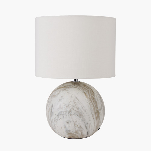 Pacific Lifestyle Viejo Grey Stone Effect Ceramic Table Lamp