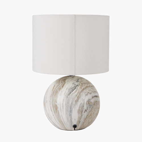 Pacific Lifestyle Viejo Grey Stone Effect Ceramic Table Lamp
