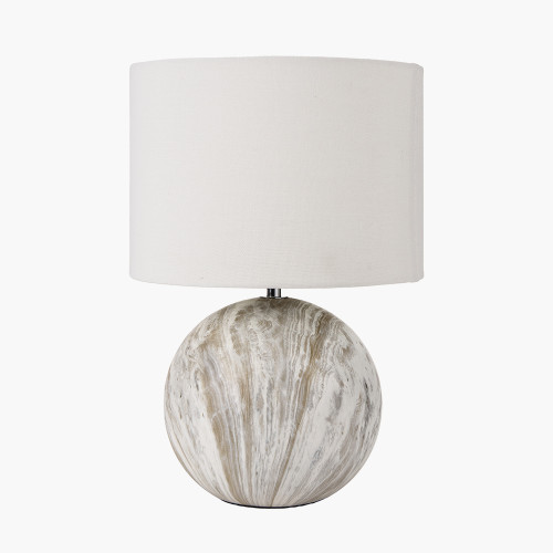 pacific lifestyle Viejo Grey Stone Effect Ceramic Table Lamp