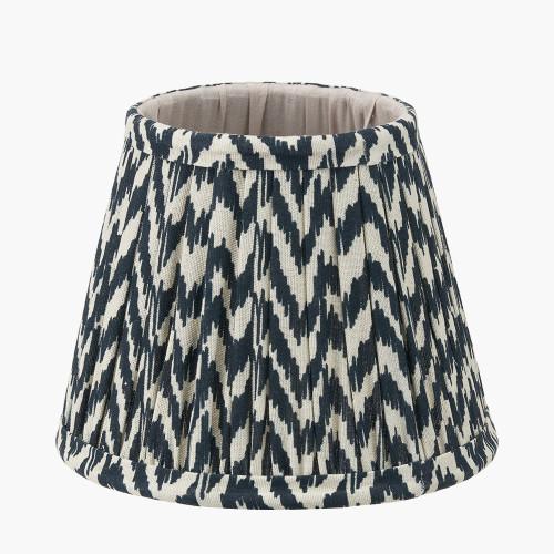 Pacific Lifestyle Vienna 16cm Black Chevron Mushroom Pleat Lampshade