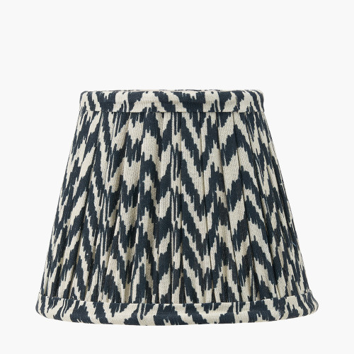 pacific lifestyle Vienna 16cm Black Chevron Mushroom Pleat Lampshade