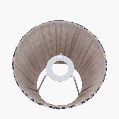 Pacific Lifestyle Vienna 16cm Blue Chevron Mushroom Pleat Lampshade
