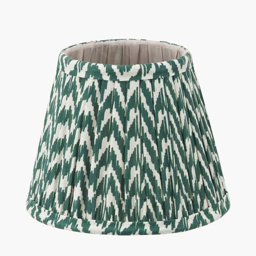 Pacific Lifestyle Vienna 16cm Forest Green Chevron Mushroom Pleat Lampshade