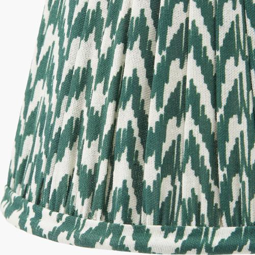 Pacific Lifestyle Vienna 16cm Forest Green Chevron Mushroom Pleat Lampshade