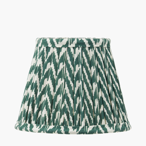 pacific lifestyle Vienna 16cm Forest Green Chevron Mushroom Pleat Lampshade