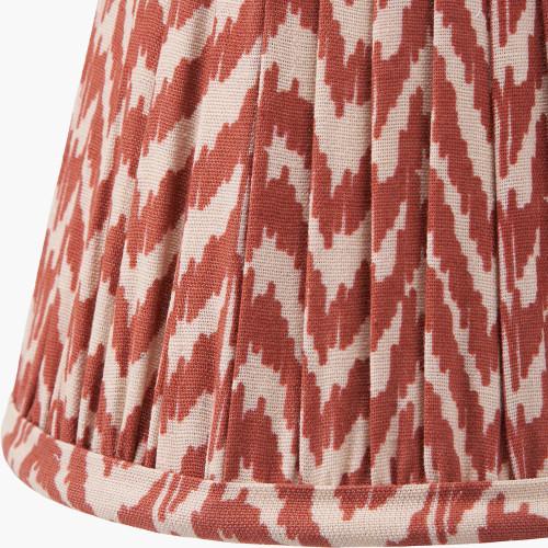 Pacific Lifestyle Vienna 16cm Red Chevron Mushroom Pleat Lampshade