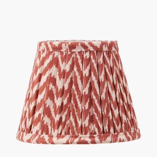 pacific lifestyle Vienna 16cm Red Chevron Mushroom Pleat Lampshade