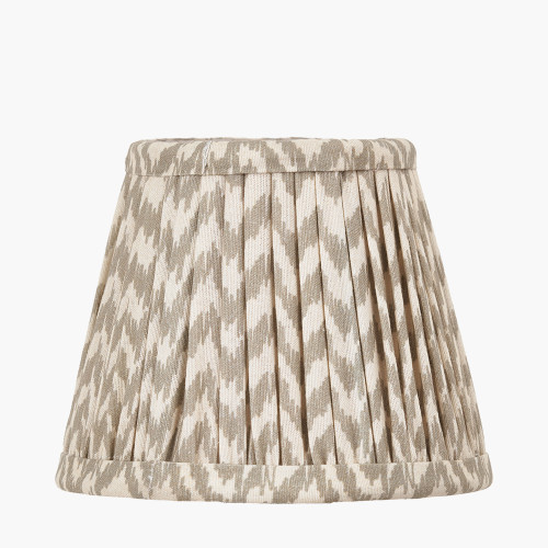 Pacific Lifestyle Vienna 16cm Taupe Chevron Mushroom Pleat Lampshade
