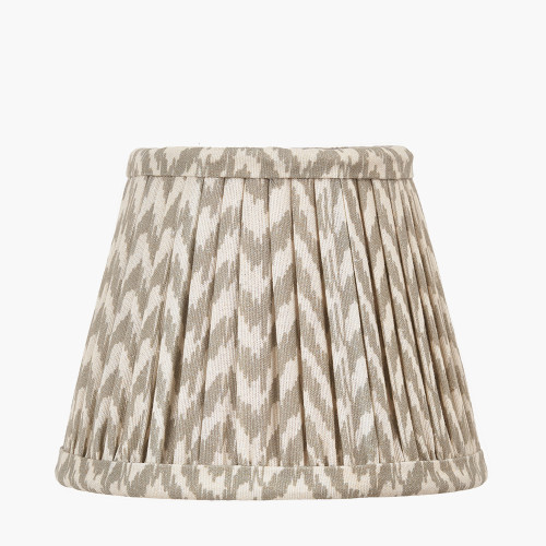 pacific lifestyle Vienna 16cm Taupe Chevron Mushroom Pleat Lampshade