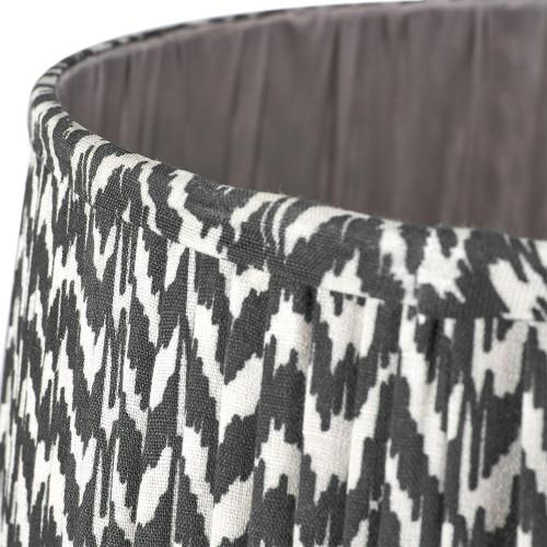 Pacific Lifestyle Vienna 30cm Black Chevron Mushroom Pleat Lampshade