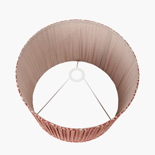 Pacific Lifestyle Vienna 35cm Red Chevron Mushroom Pleat Lampshade