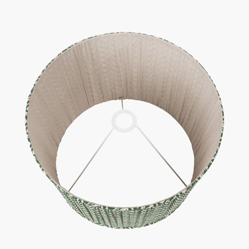 Pacific Lifestyle Vienna 40cm Forest Green Chevron Mushroom Pleat Lampshade