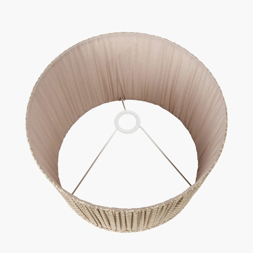 Pacific Lifestyle Vienna 40cm Taupe Chevron Mushroom Pleat Lampshade