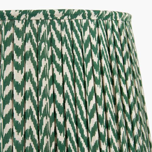 Pacific Lifestyle Vienna 50cm Forest Green Chevron Mushroom Pleat Lampshade