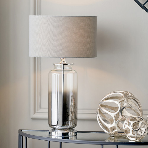 Pacific Lifestyle Vivienne Grey Ombre Glass Table Lamp