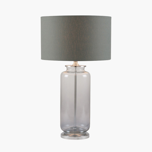 Pacific Lifestyle Vivienne Grey Ombre Glass Table Lamp
