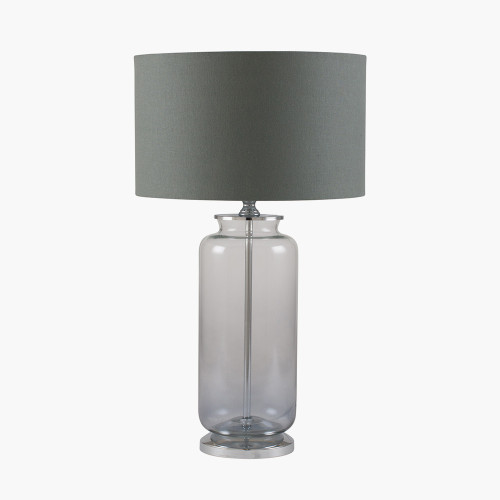 pacific lifestyle Vivienne Grey Ombre Glass Table Lamp