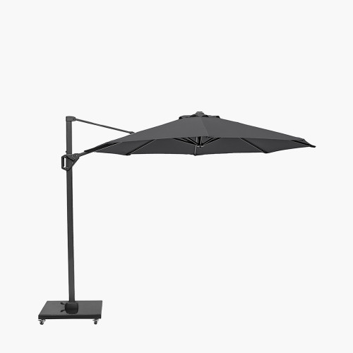 Pacific Lifestyle Voyager T1 3m Round Anthracite Free Arm Parasol