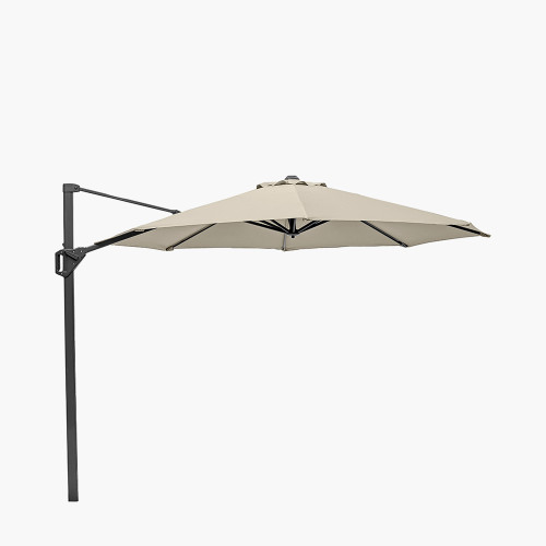 Pacific Lifestyle Voyager T1 3m Round Champagne Free Arm Parasol