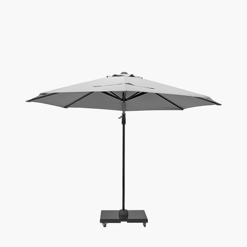 Pacific Lifestyle Voyager T1 3m Round Luna Grey Free Arm Parasol