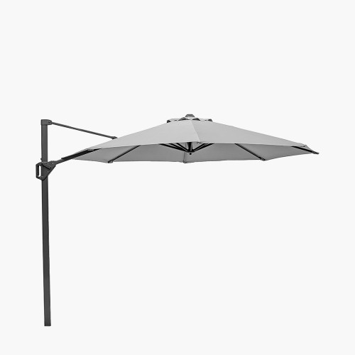 pacific lifestyle Voyager T1 3m Round Luna Grey Free Arm Parasol