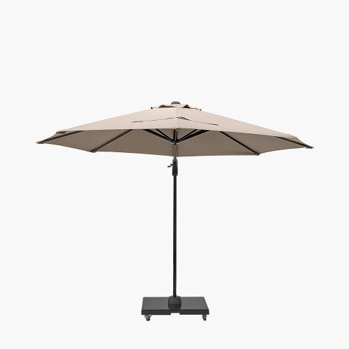 Pacific Lifestyle Voyager T1 3m Round Taupe Free Arm Parasol