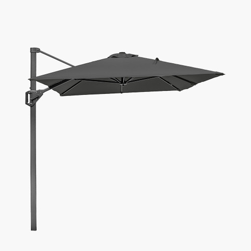 Pacific Lifestyle Voyager T1 3m X 2m Rectangular Anthracite Free Arm Parasol