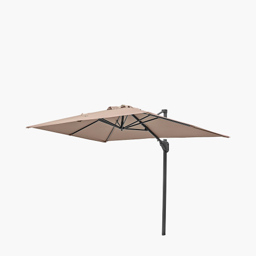 pacific lifestyle Voyager T1 3m x 2m Rectangular Taupe Free Arm Parasol