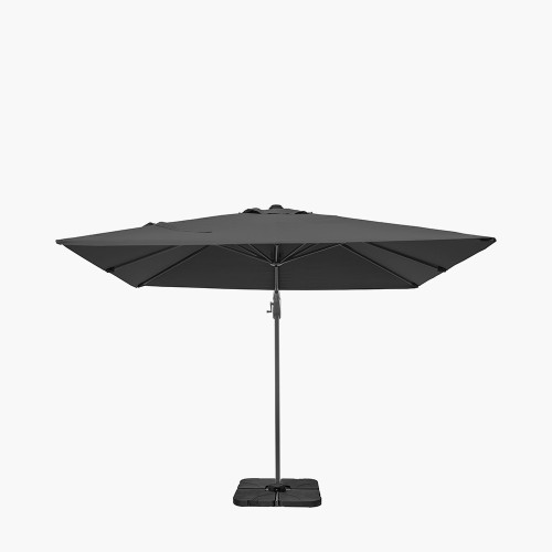 Pacific Lifestyle Voyager T2 2.7m Square Anthracite Free Arm Parasol