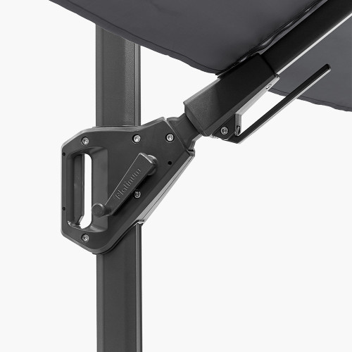 Pacific Lifestyle Voyager T2 2.7m Square Anthracite Free Arm Parasol