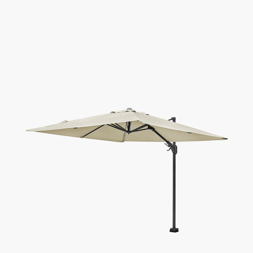 Pacific Lifestyle Voyager T2 2.7m Square Champagne Free Arm Parasol