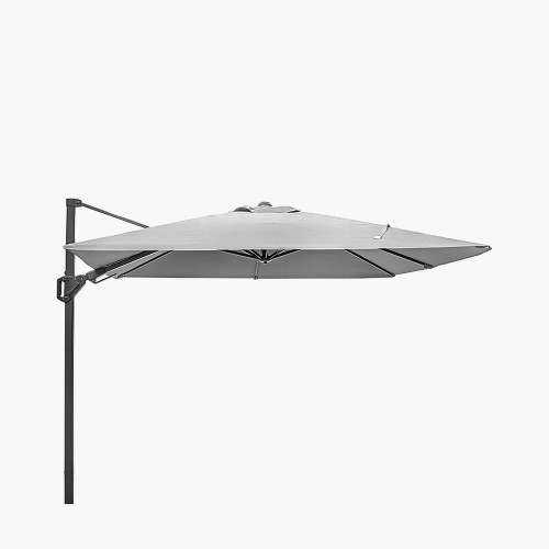 pacific lifestyle Voyager T2 2.7m Square Luna Grey Free Arm Parasol