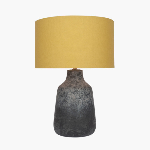 Pacific Lifestyle Vulcan Textured Volcanic Effect Grey Stoneware Table Lamp Base