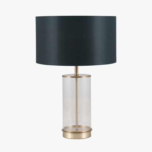 Pacific Lifestyle Westwood Clear Glass And Champagne Metal Table Lamp Base