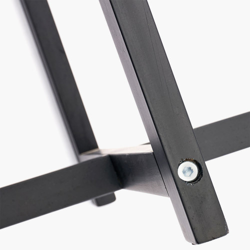 Pacific Lifestyle Whitby Matt Black Wood Tapered 4 Post Floor Lamp Base