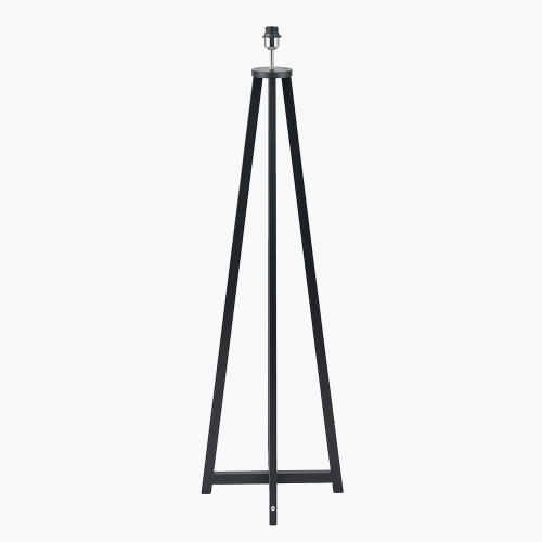 pacific lifestyle Whitby Matt Black Wood Tapered 4 Post Floor Lamp Base