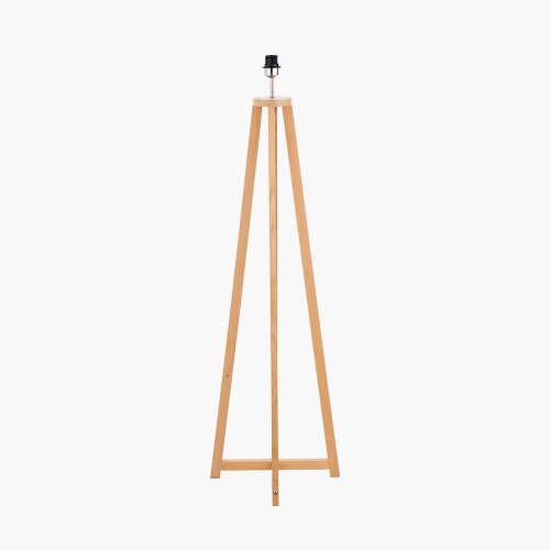 Pacific Lifestyle Whitby Natural Wood Tapered 4 Post Floor Lamp Base