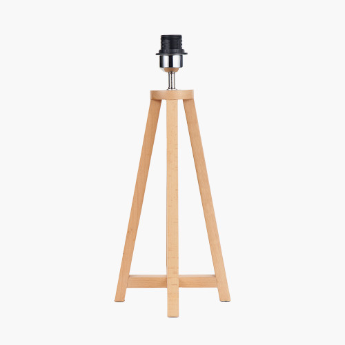 Pacific Lifestyle Whitby Natural Wood Tapered 4 Post Table Lamp Base