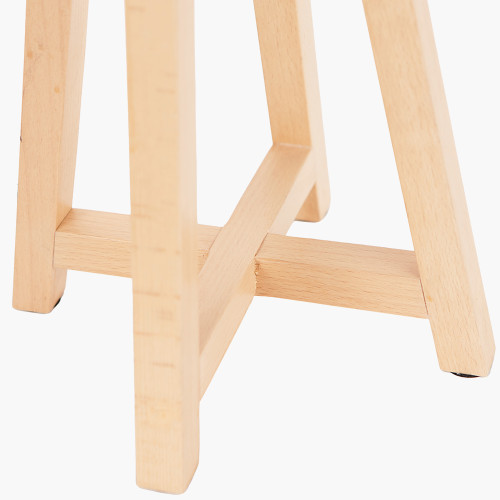 Pacific Lifestyle Whitby Natural Wood Tapered 4 Post Table Lamp Base