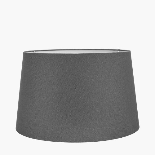 pacific lifestyle Winston 25cm Grey Handloom Tapered Lampshade